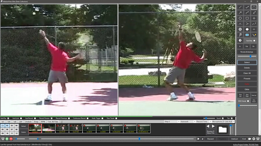 MotionView™ Video Analysis Software for Tennis Players and Coaches